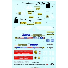 Decals Ferrari 126 CX