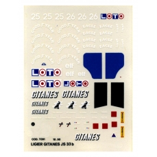 Decals Ligier JS33b